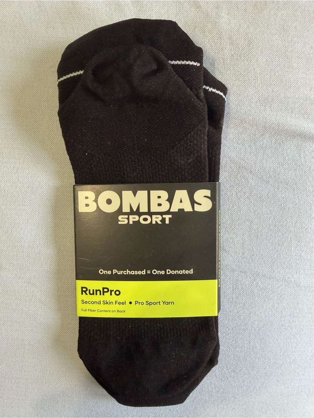 Bombas Black RunPro Low-Cut Athletic Socks